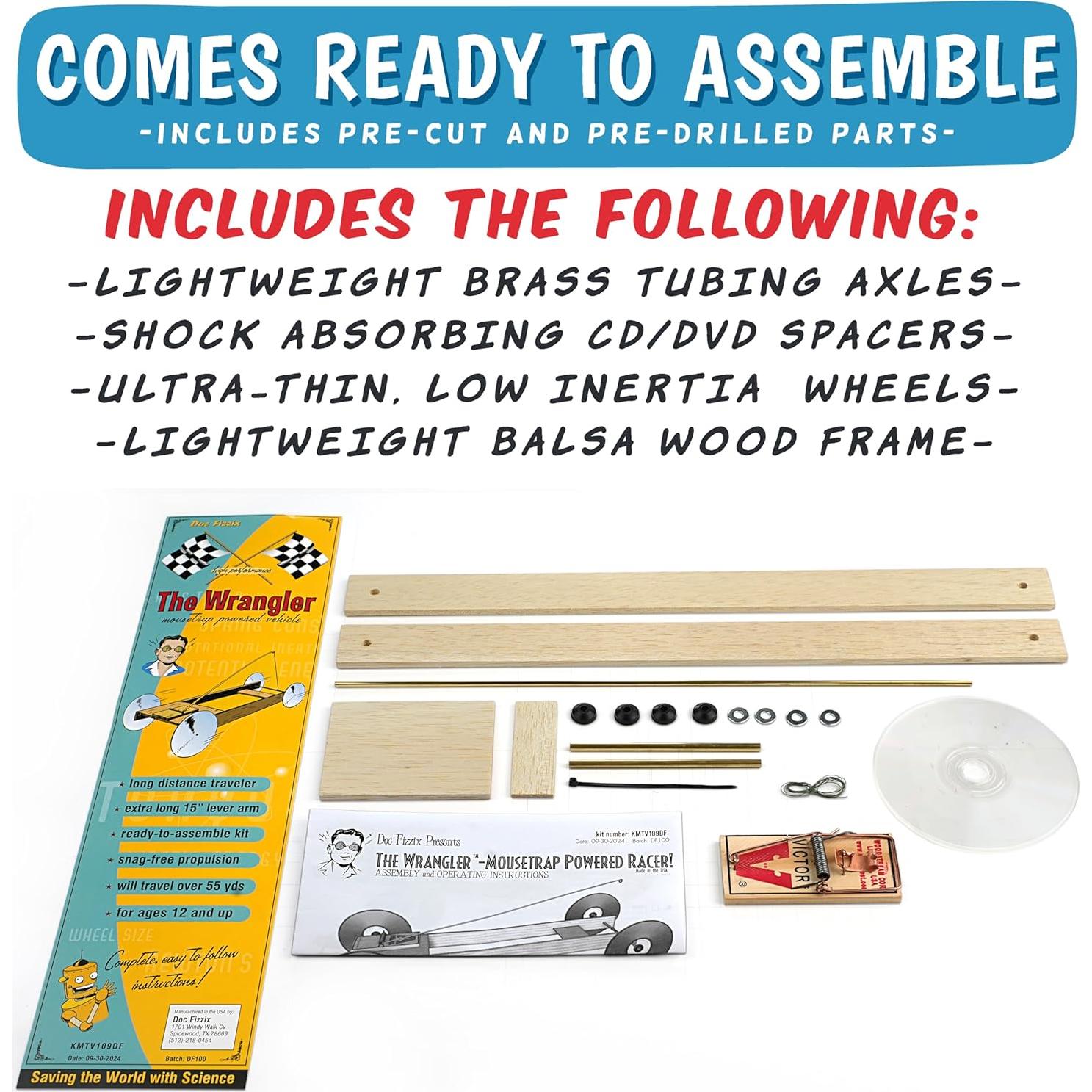 Kit de Coche de Trampa para Ratones Doc Fizzix Wrangler