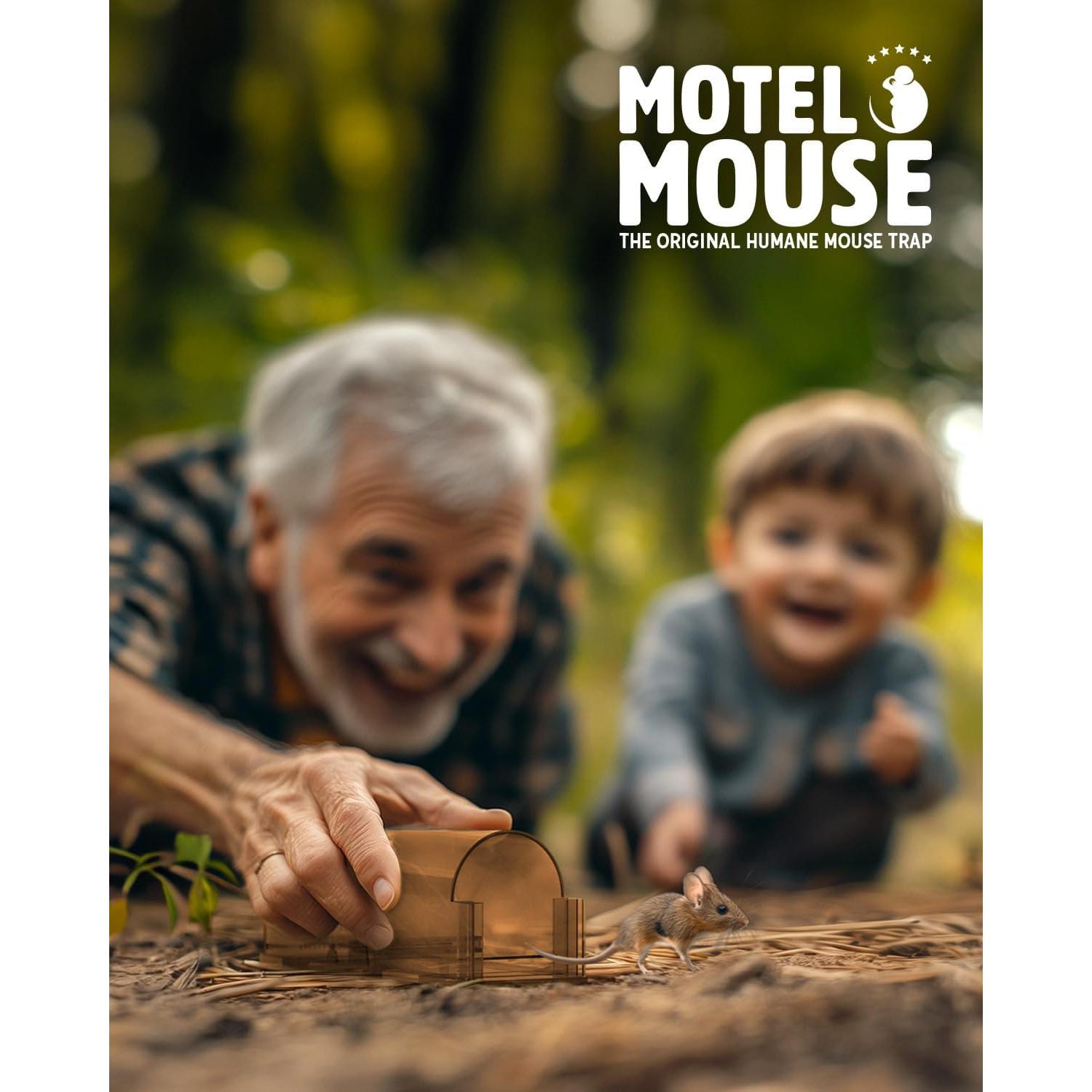 Trampas Humanas para Ratones Motel Mouse 4 Paquete Reutilizables