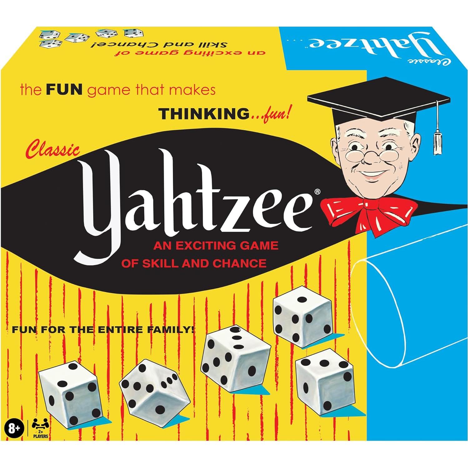 Juego de Dados Yahtzee Clásico Winning Moves 5 Dados y Copa