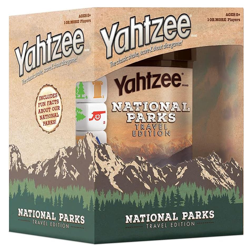 Juego de Dados Yahtzee Edición de Viaje Parques Nacionales