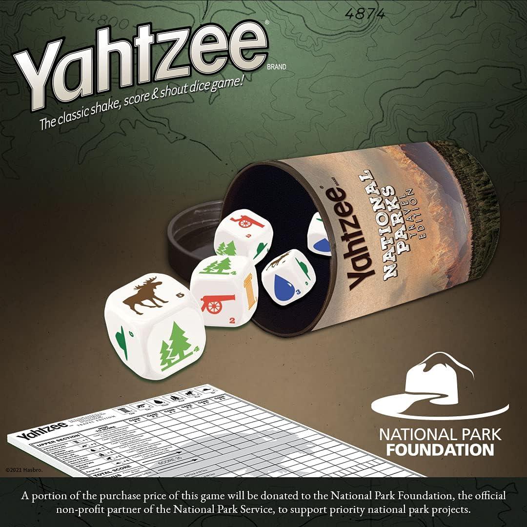 Juego de Dados Yahtzee Edición de Viaje Parques Nacionales