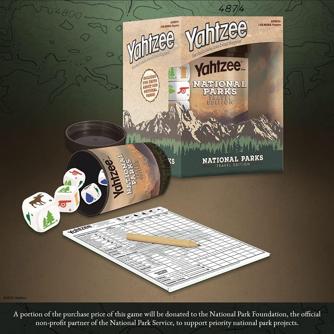 Juego de Dados Yahtzee Edición de Viaje Parques Nacionales