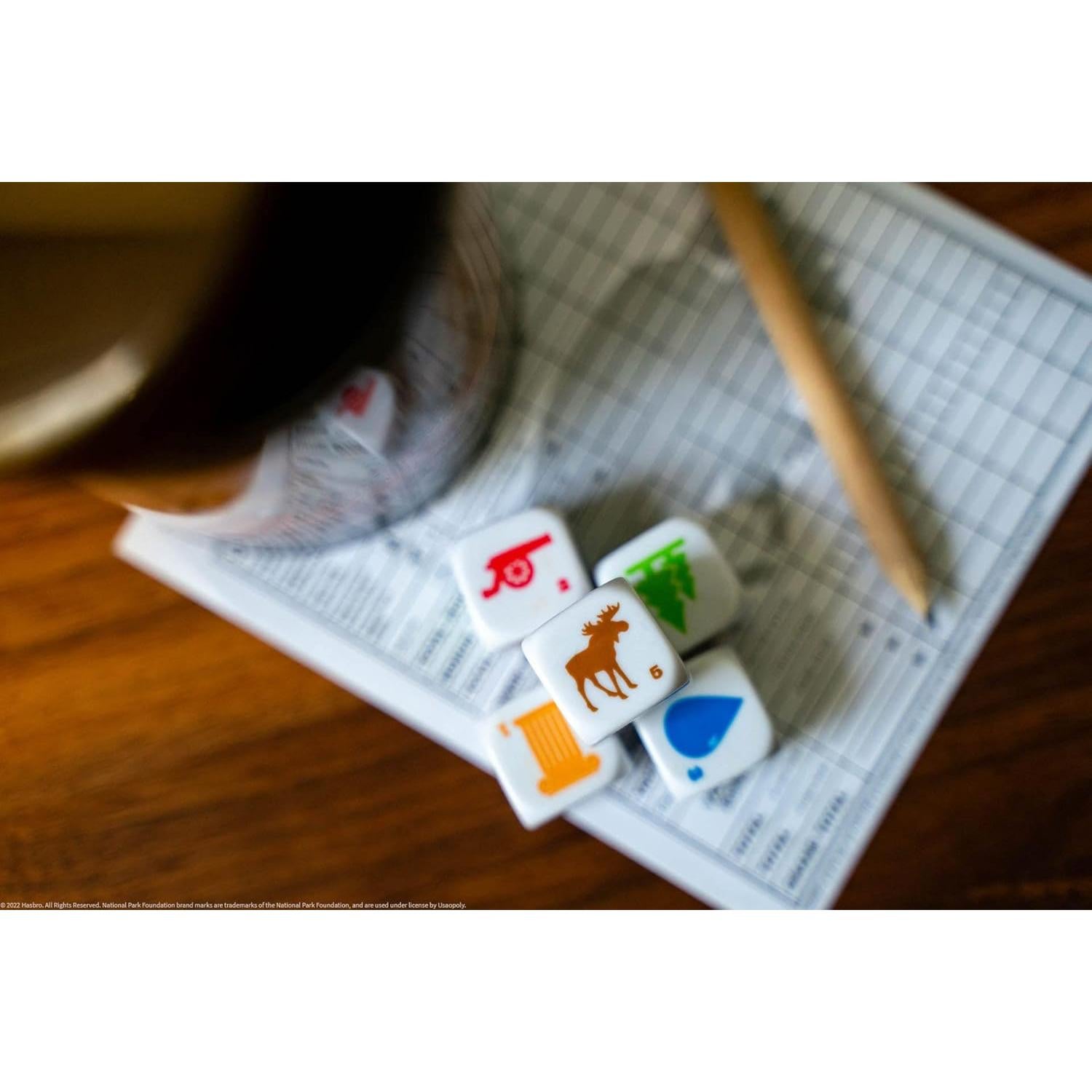 Juego de Dados Yahtzee Edición de Viaje Parques Nacionales