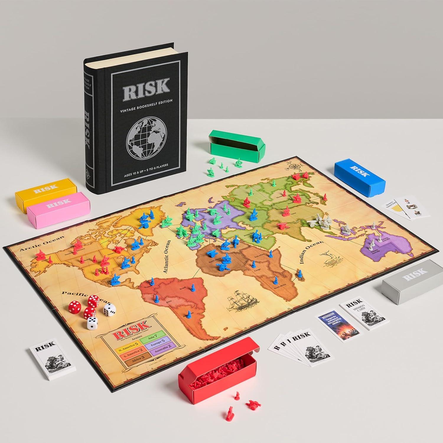Juego de Estrategia RISK Edición Biblioteca Vintage WS Game
