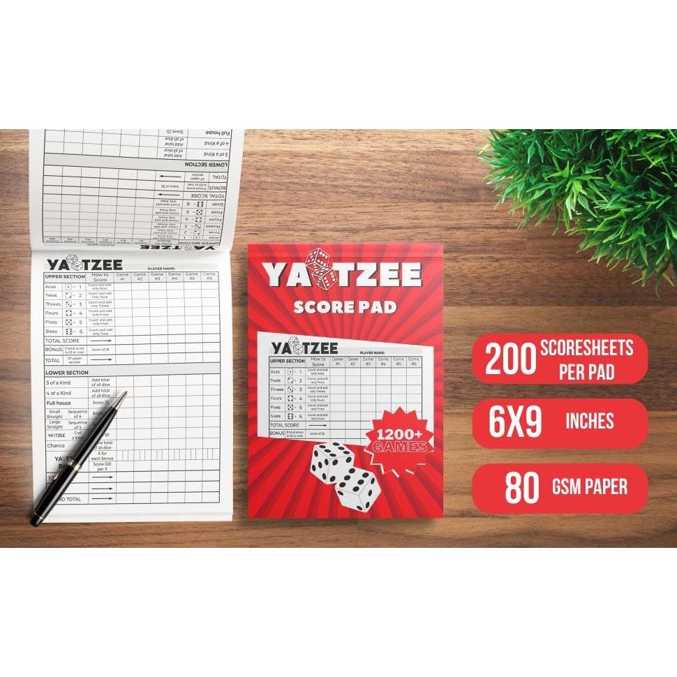 Bloc de Puntuaciones Yahtzee Notewells 100 Hojas 22.8x15.3 cm