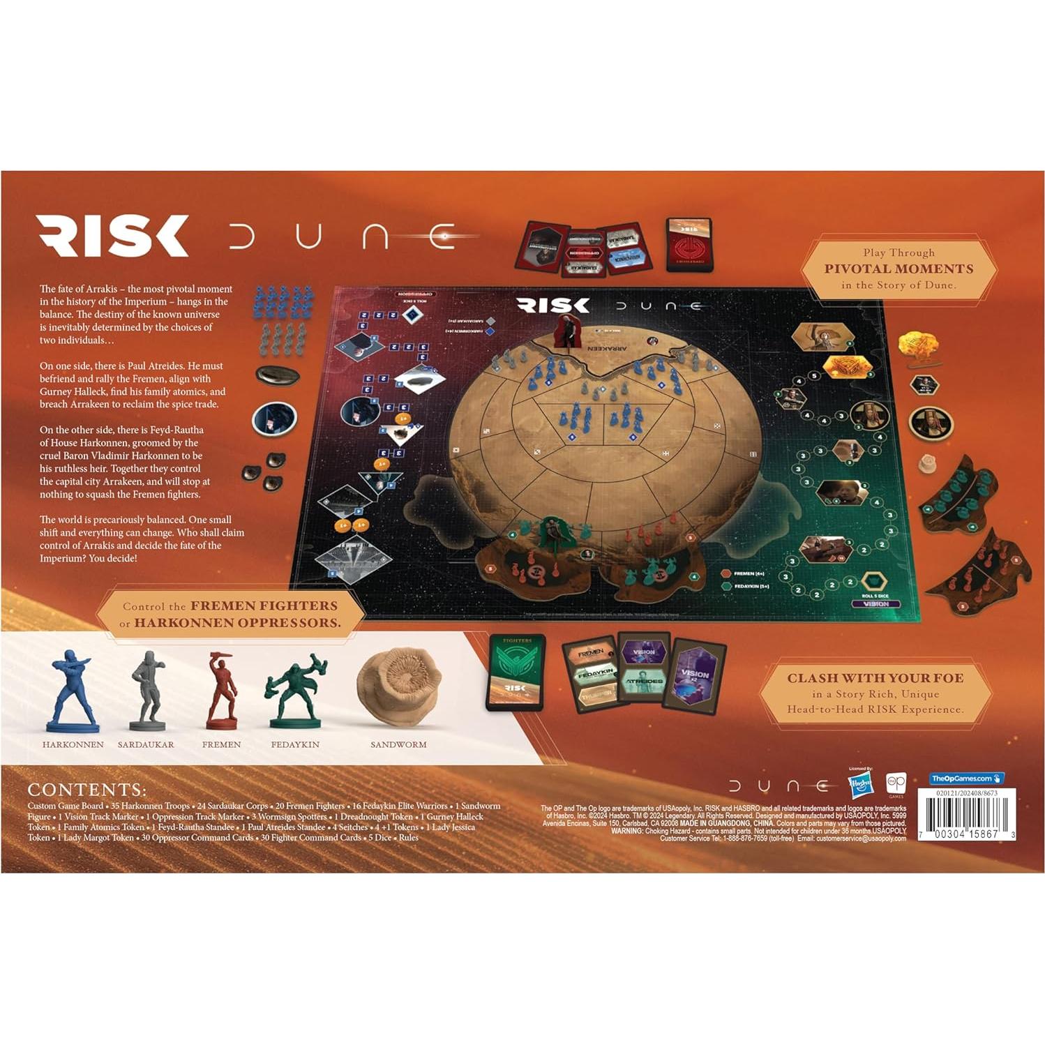 Juego de Mesa Riesgo Dune - Estrategia 2 a 4 Jugadores