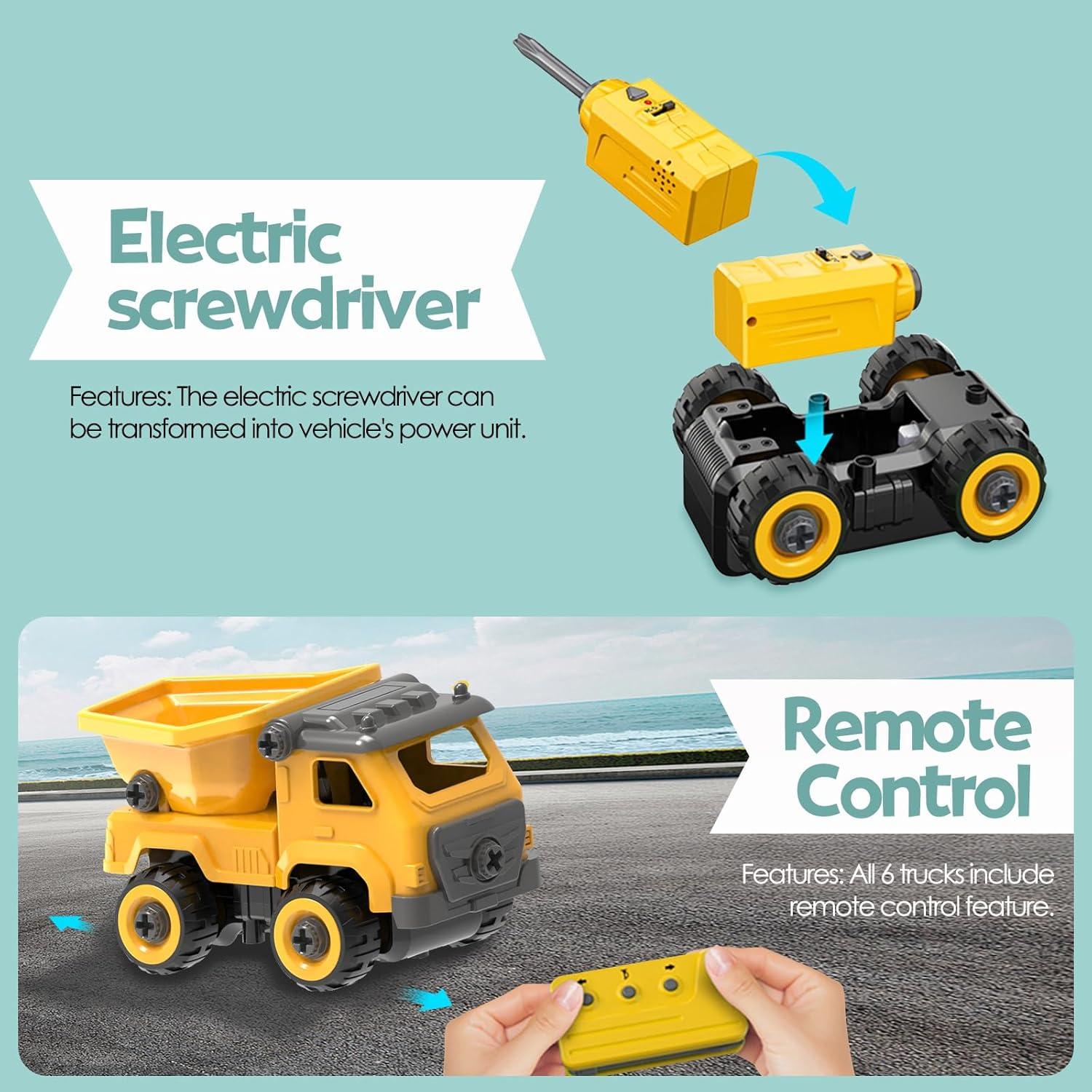 Camión de Volteo Desarmable TOYTWIST 20.32 cm Juguete STEM