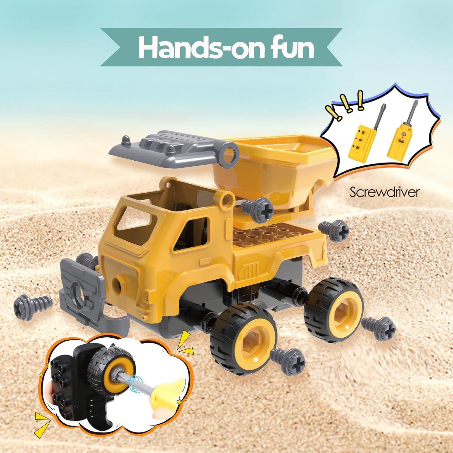 Camión de Volteo Desarmable TOYTWIST 20.32 cm Juguete STEM