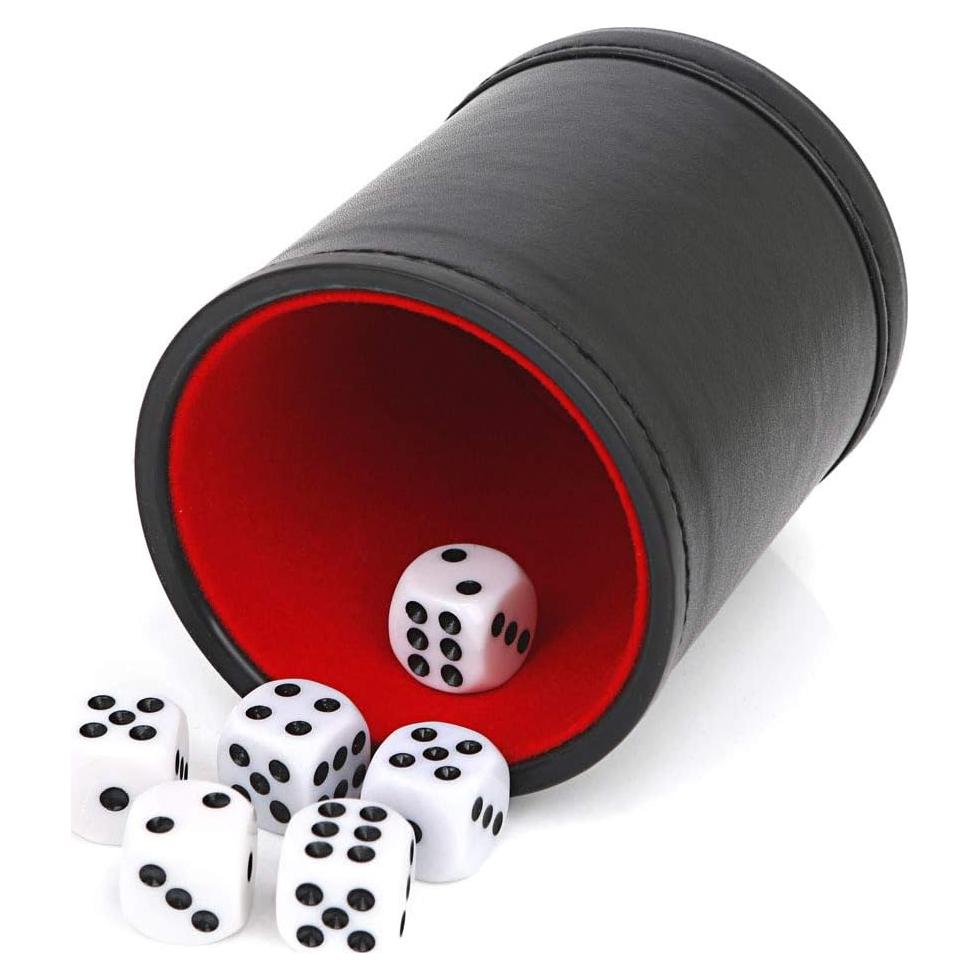 Copa de Dados Profesional TUZAMA con 6 Dados Silenciosos