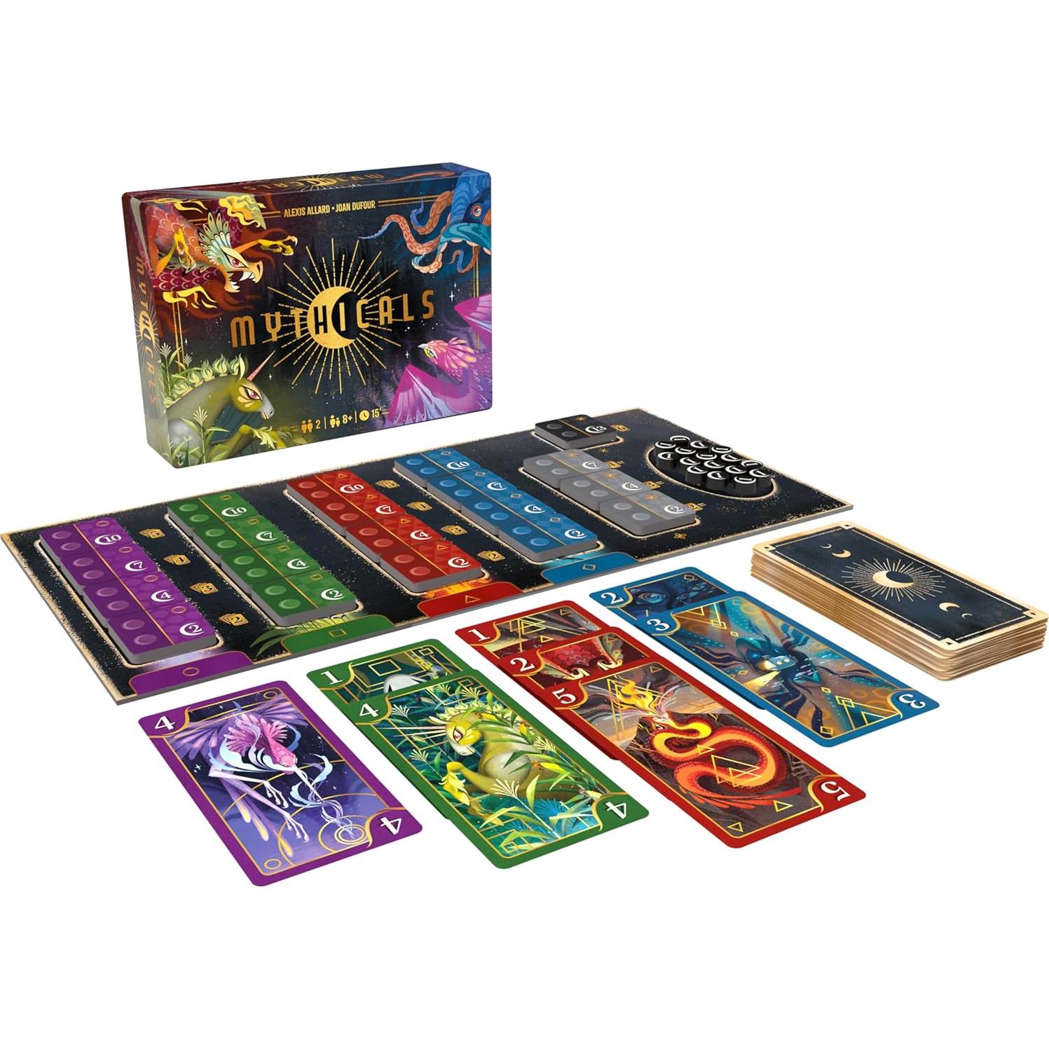 Juego de Cartas Mythicals - Estrategia Elemental para 2 Jugadores