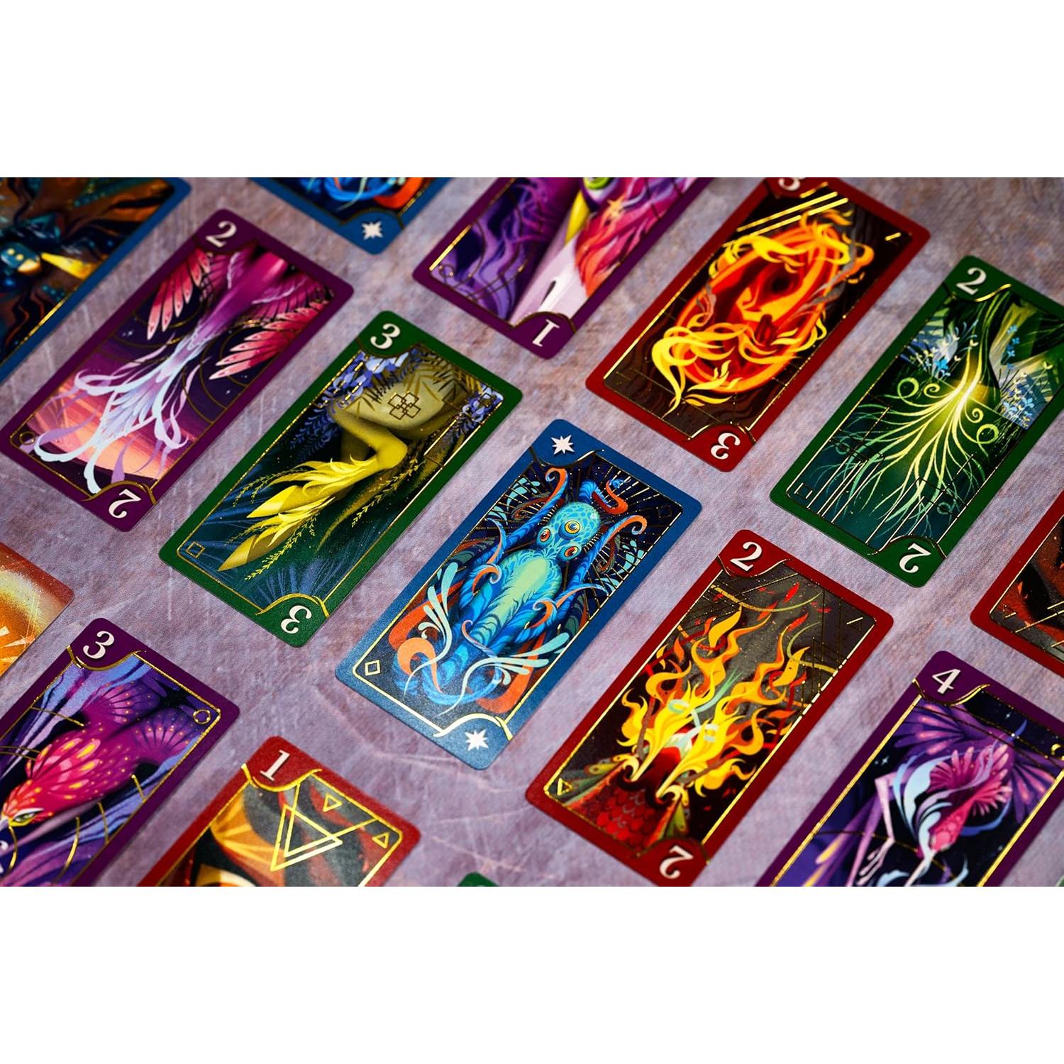 Juego de Cartas Mythicals - Estrategia Elemental para 2 Jugadores