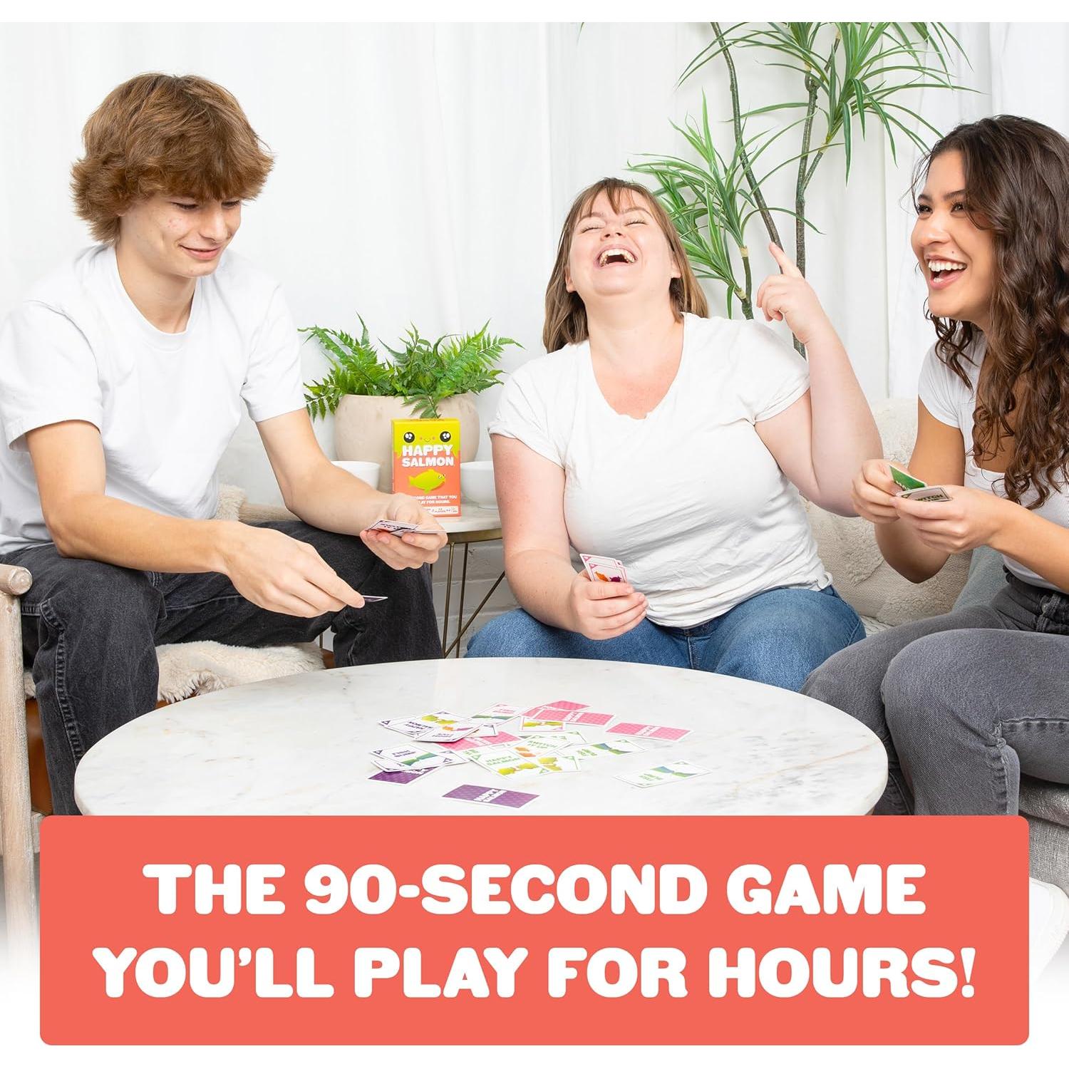 Juego de Cartas Salmón Feliz Exploding Kittens - 3-8 Jugadores