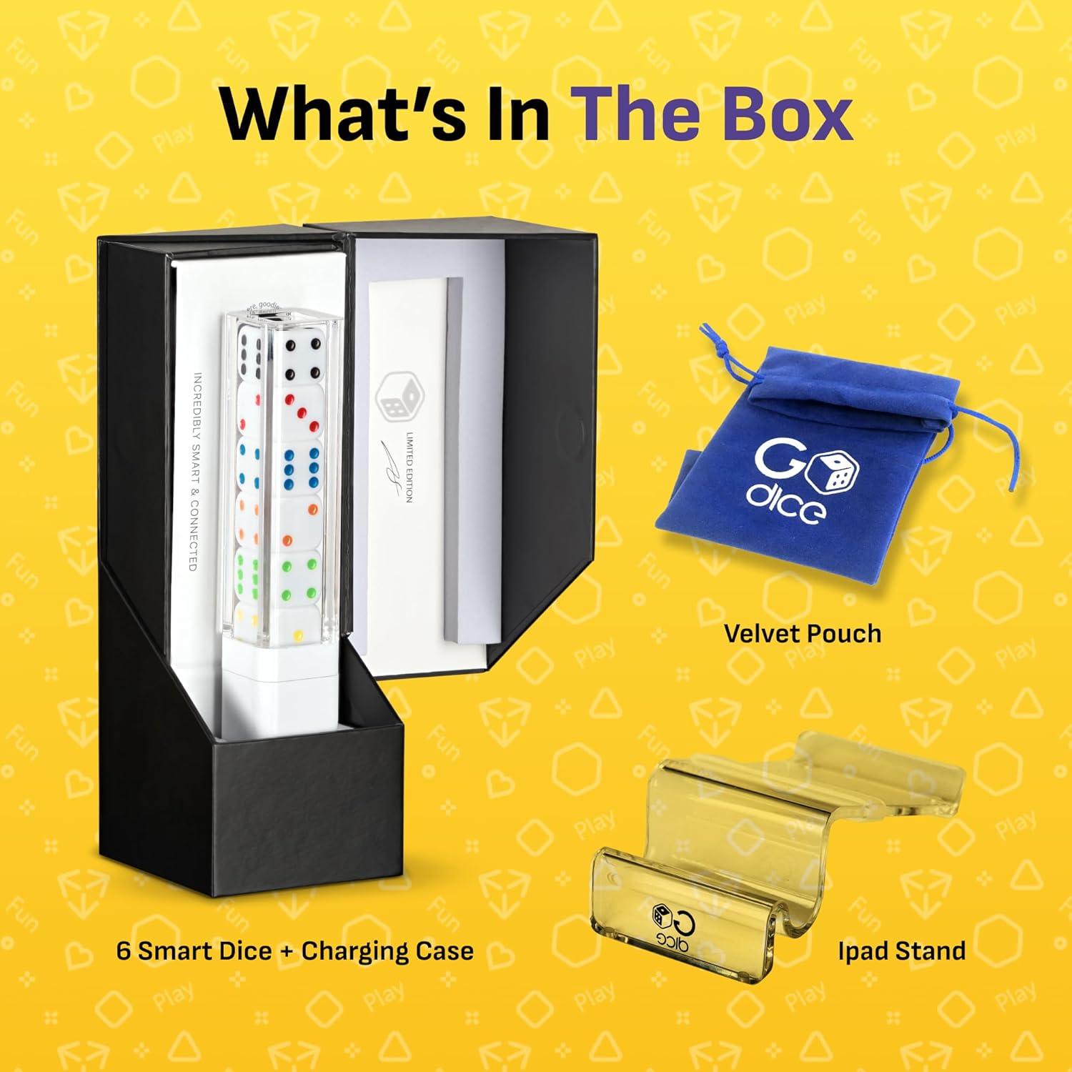 GoDice - Paquete Completo de 6 Dados Inteligentes Conectados