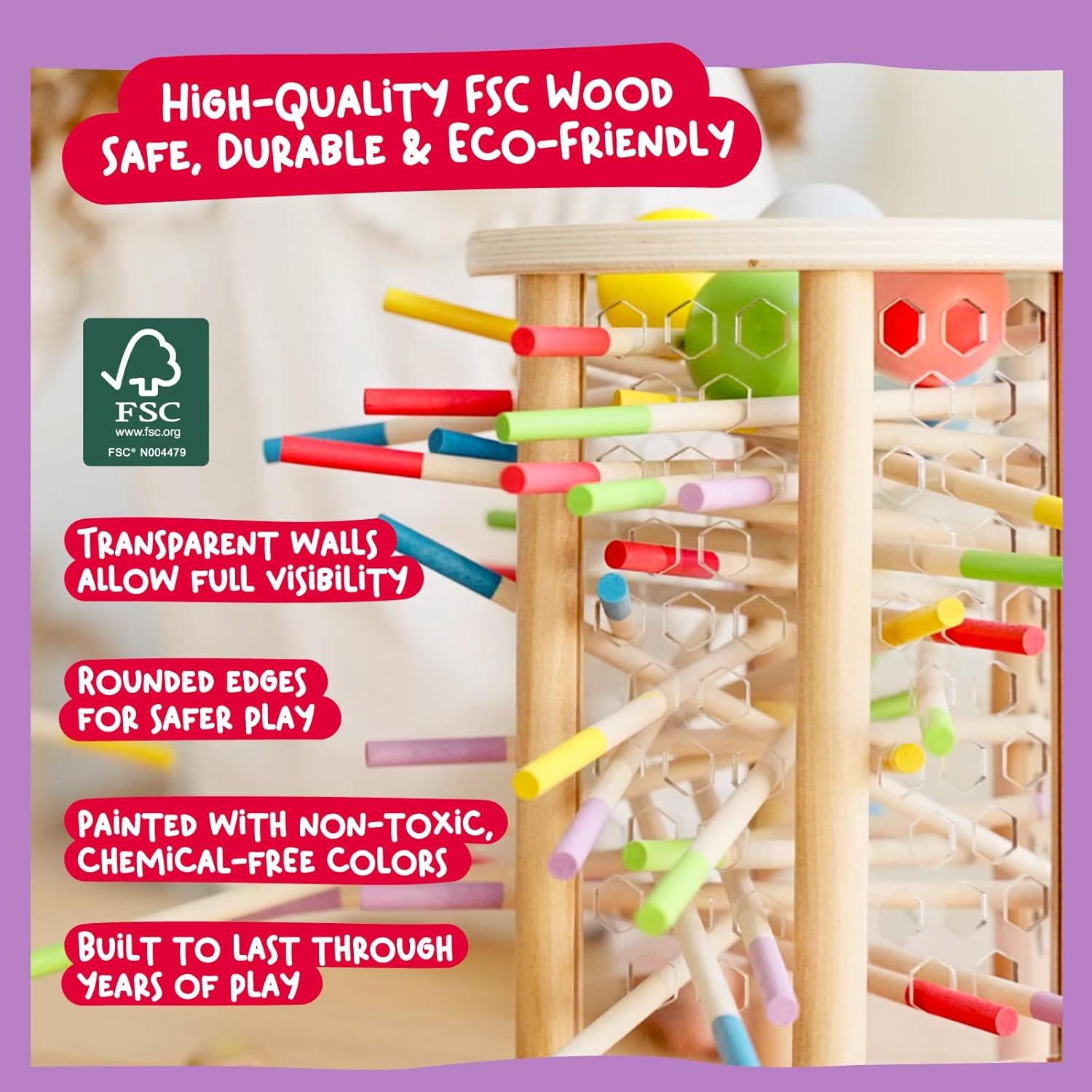 Nene Toys BALLFALL Jumbo - Juego de Mesa Montessori 3-9 Años