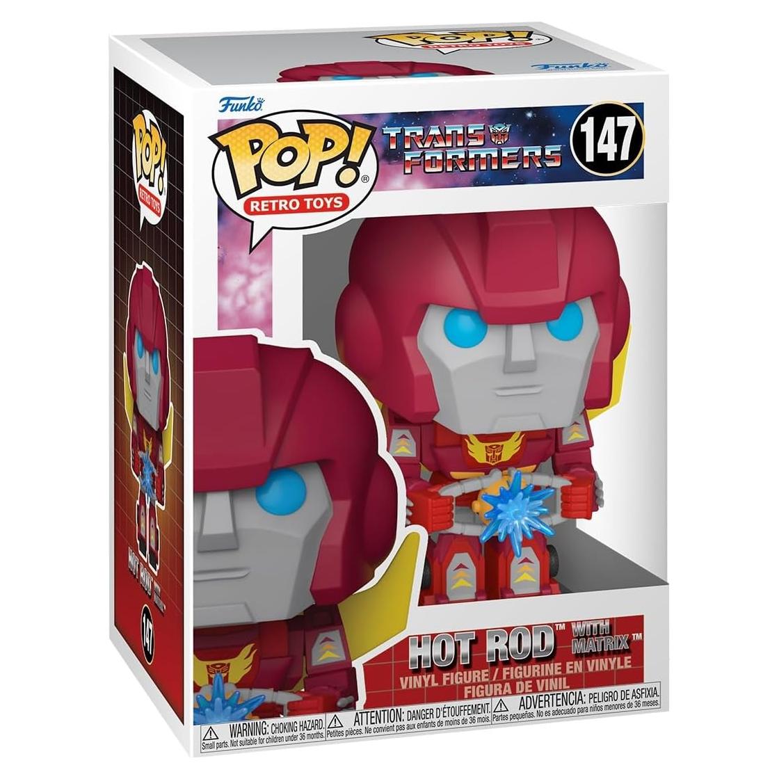 Figura Funko Pop Hot Rod Transformers Clásico 11.3 cm