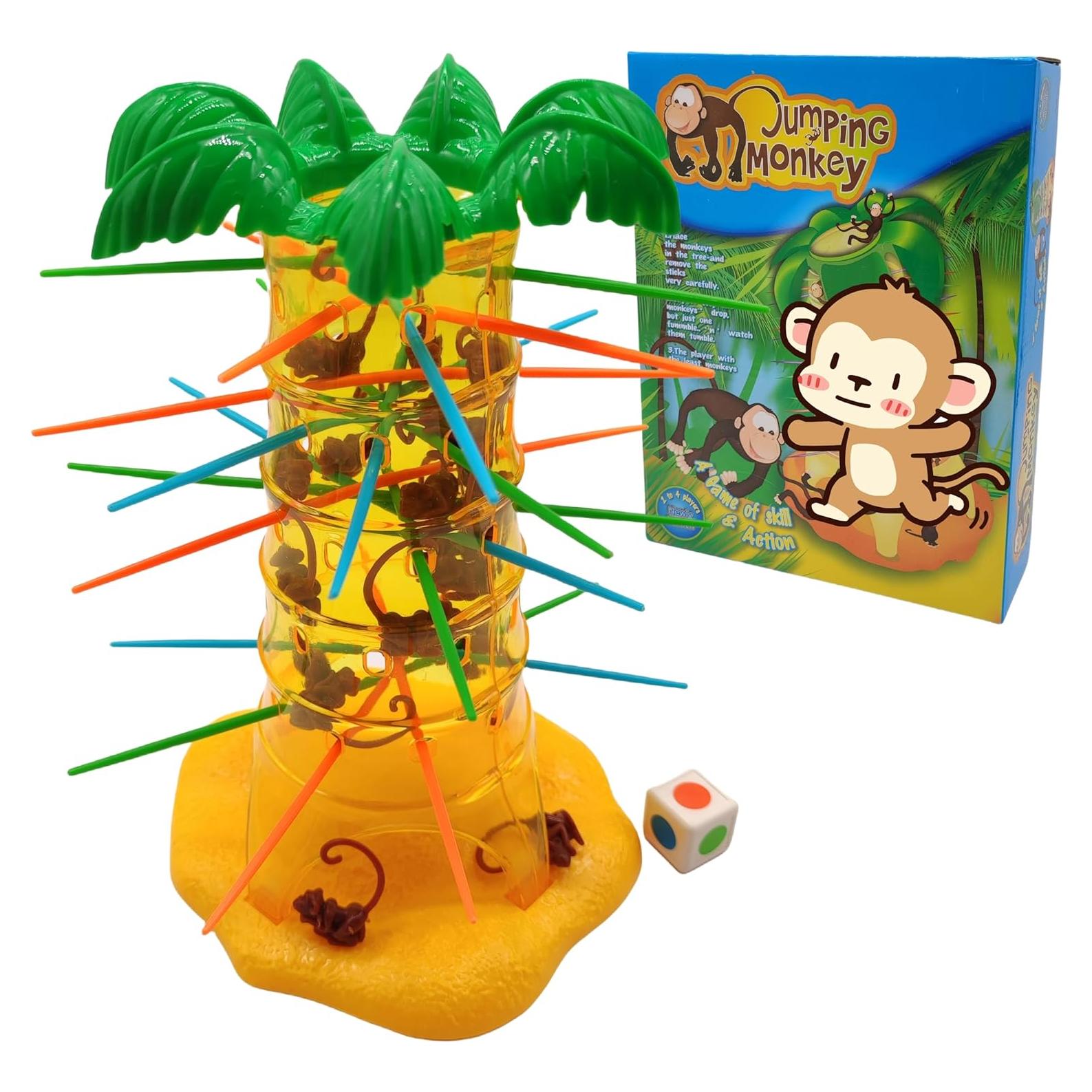 Juego de Mesa Clásico Monos para Niños Ybgocot 2-4 Jugadores