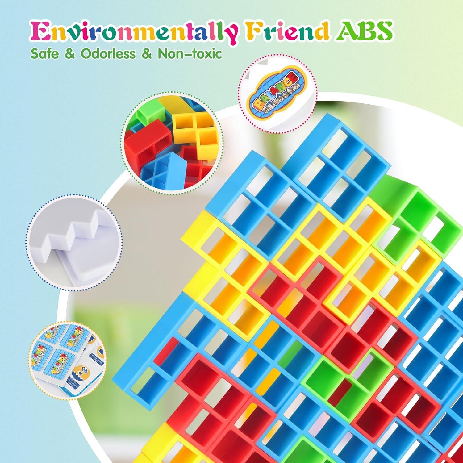 Juego de Torre Tetra 48 Pcs LIMYIOM - Juguete Educativo Familiar