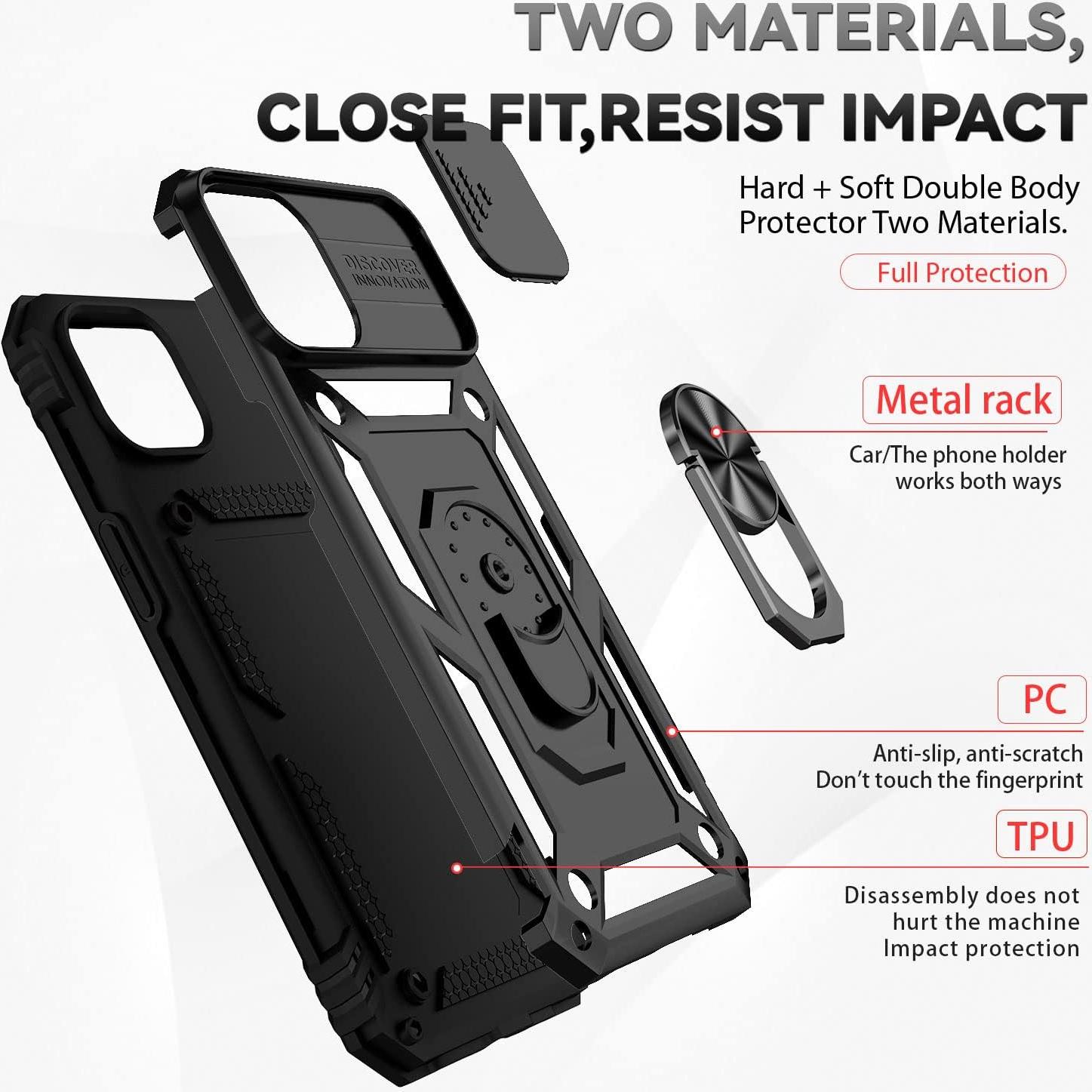 Funda SunStory para iPhone 14 Plus con Soporte y Protección HD