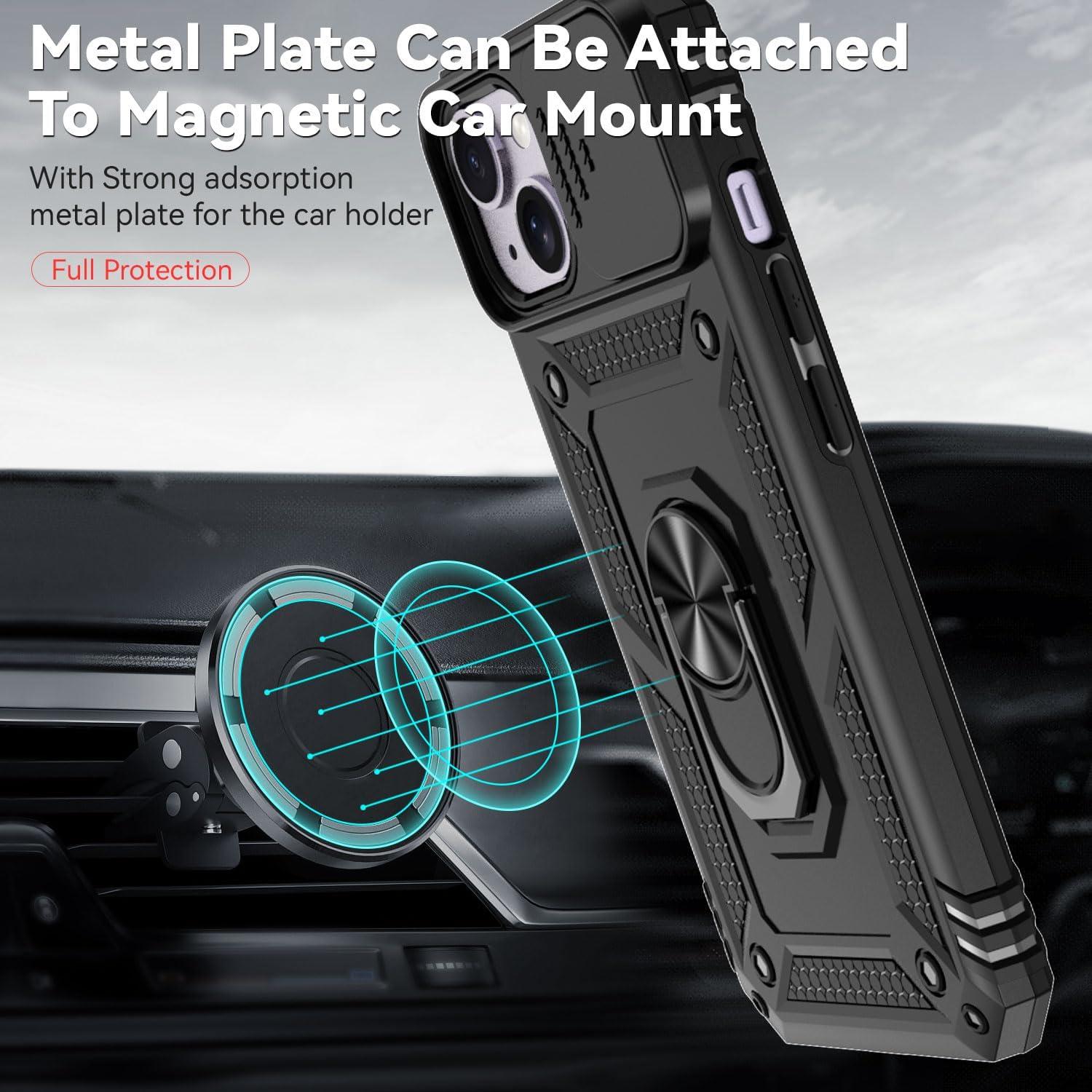 Funda SunStory para iPhone 14 Plus con Soporte y Protección HD