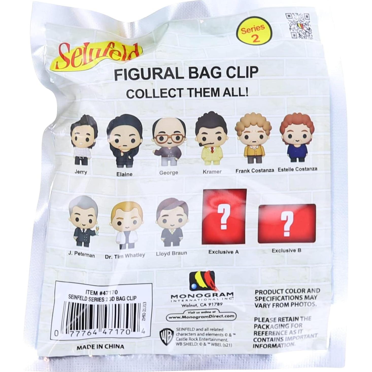 Clip de Bolsa de Espuma 3D Seinfeld Monograma Internacional - 1 Aleatorio