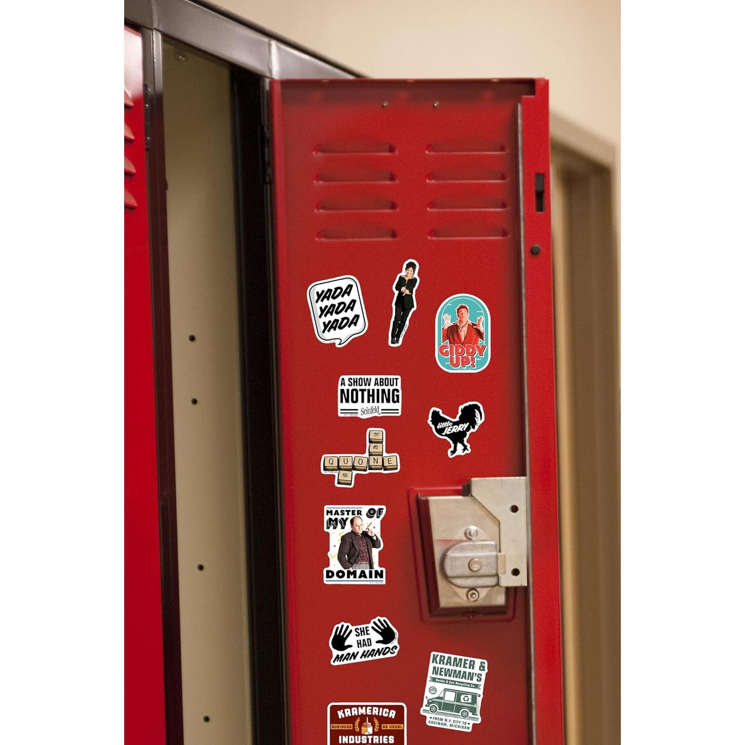 Set de 50 Stickers Deluxe de Vinilo Seinfeld - Para Laptop y Más