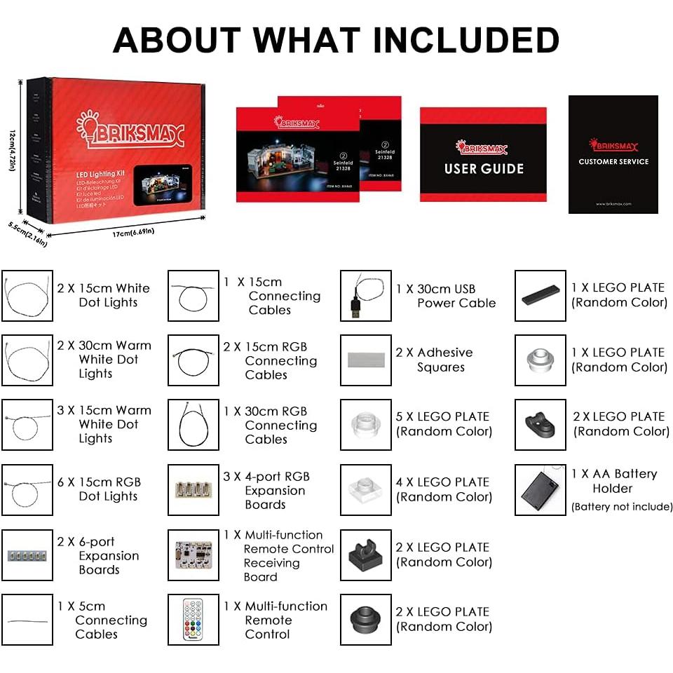 Kit de Iluminación LED BRIKSMAX para LEGO 21328 Seinfeld