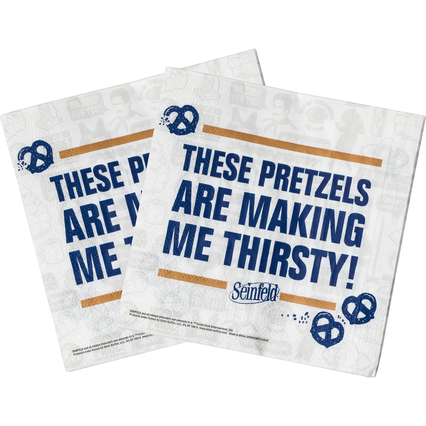 Set de Fiesta Seinfeld 60 Piezas Silver Buffalo - Platos, Vasos y Servilletas