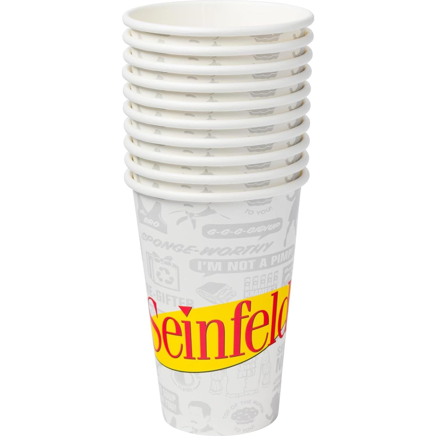 Set de Fiesta Seinfeld 60 Piezas Silver Buffalo - Platos, Vasos y Servilletas