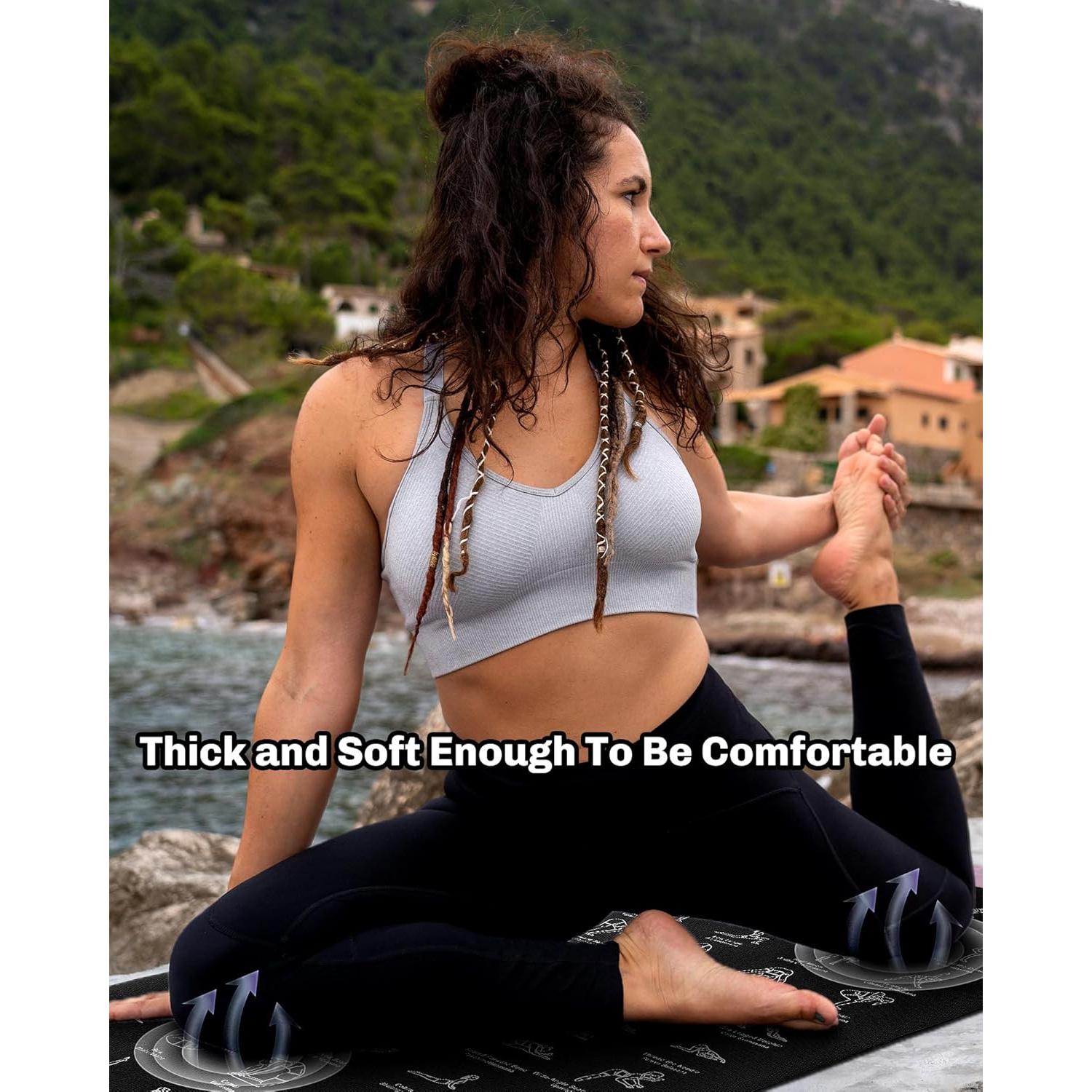 Tapete de Yoga Instructivo CIGOCIVI Antideslizante 173x61cm