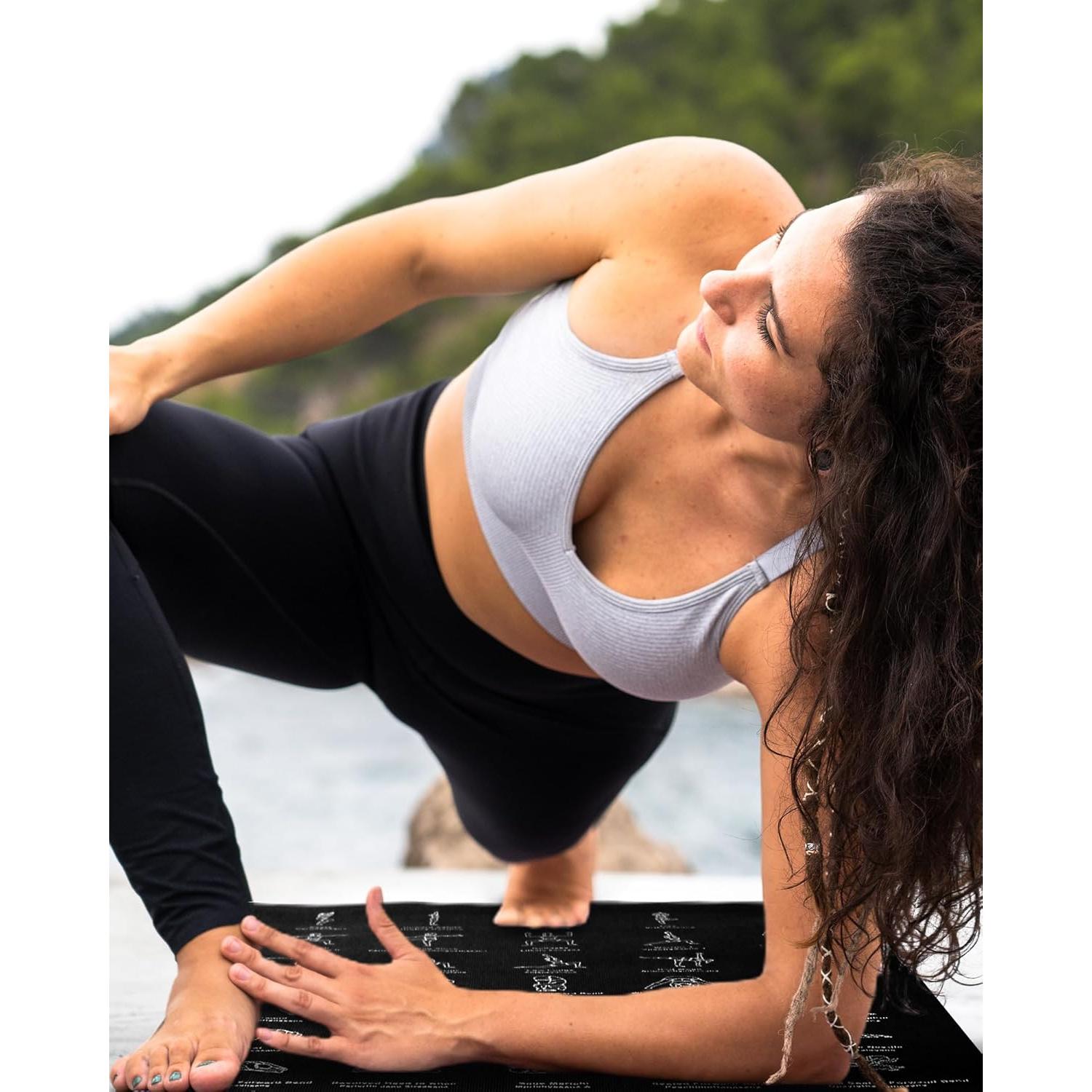 Tapete de Yoga Instructivo CIGOCIVI Antideslizante 173x61cm