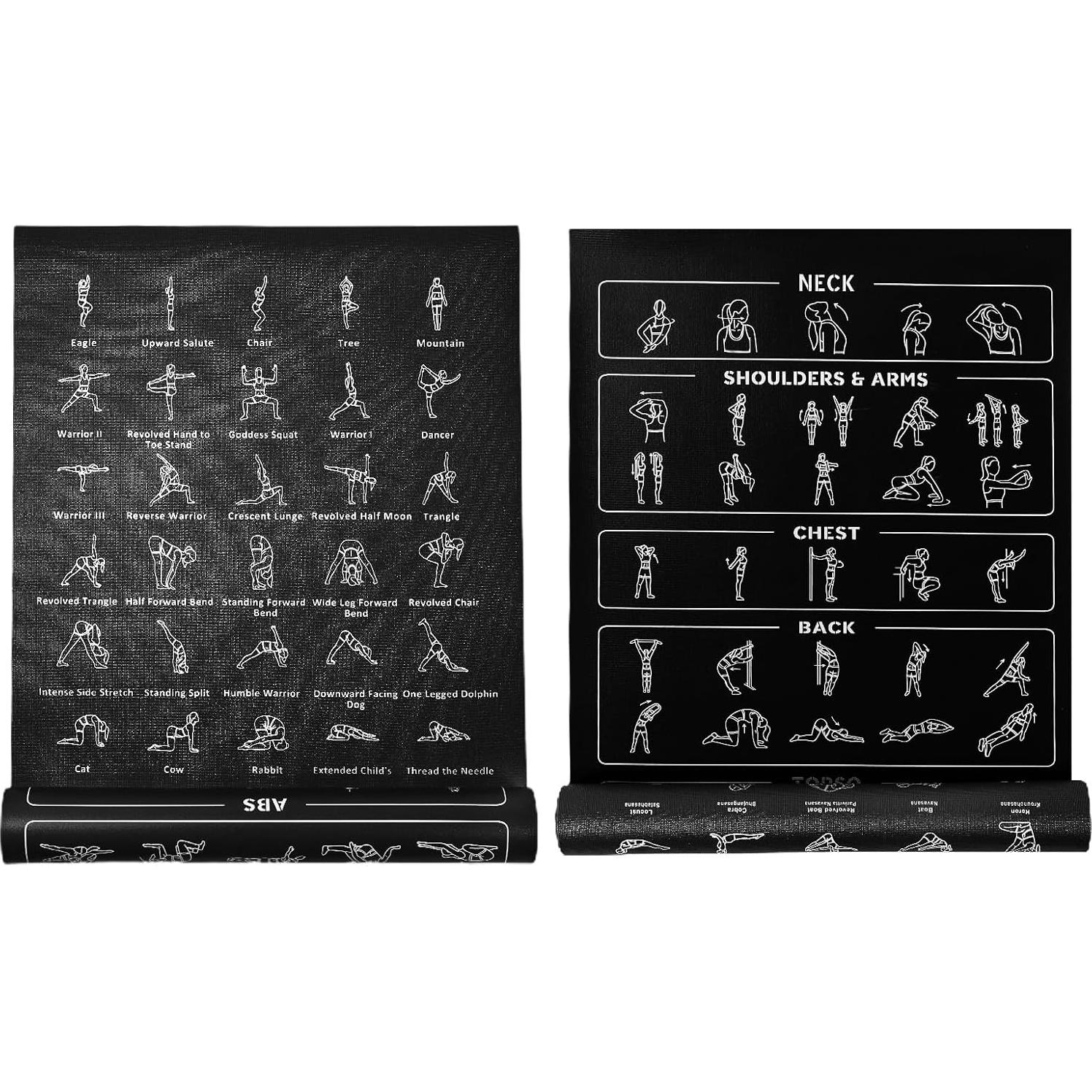 Tapete de Yoga Instructivo CIGOCIVI Antideslizante 173x61cm