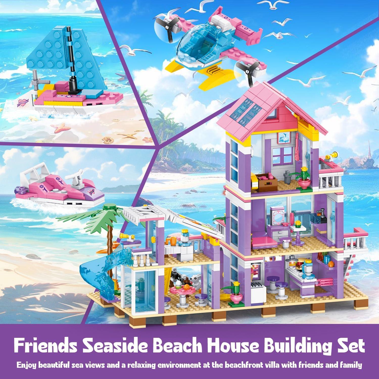 Conjunto de Construcción Villa Costera IKKOSYA 955 Piezas