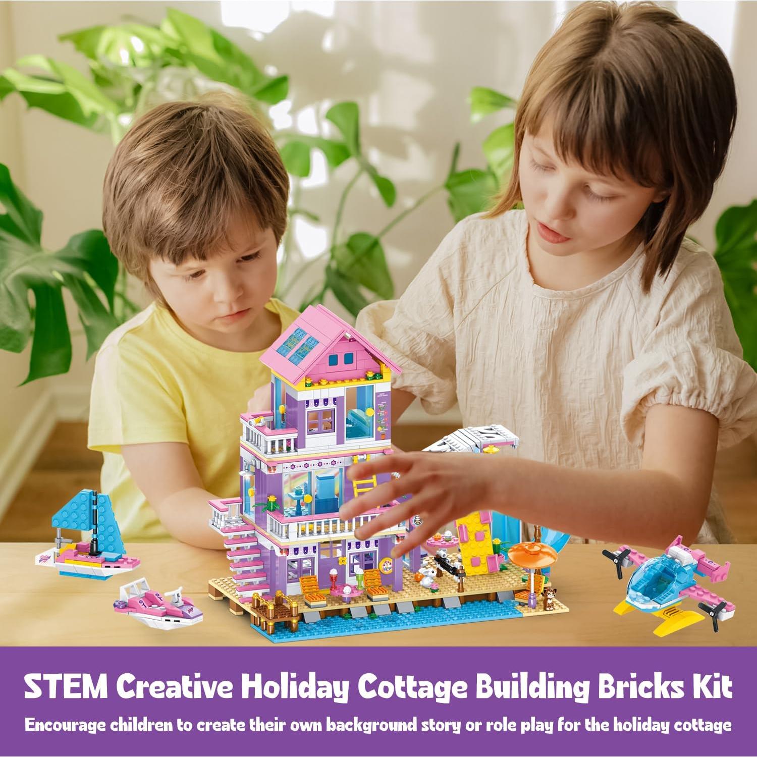 Conjunto de Construcción Villa Costera IKKOSYA 955 Piezas