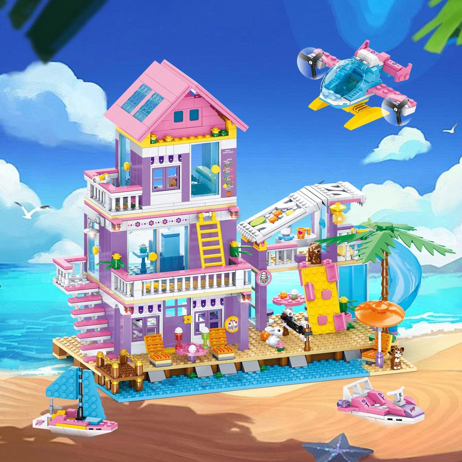 Conjunto de Construcción Villa Costera IKKOSYA 955 Piezas