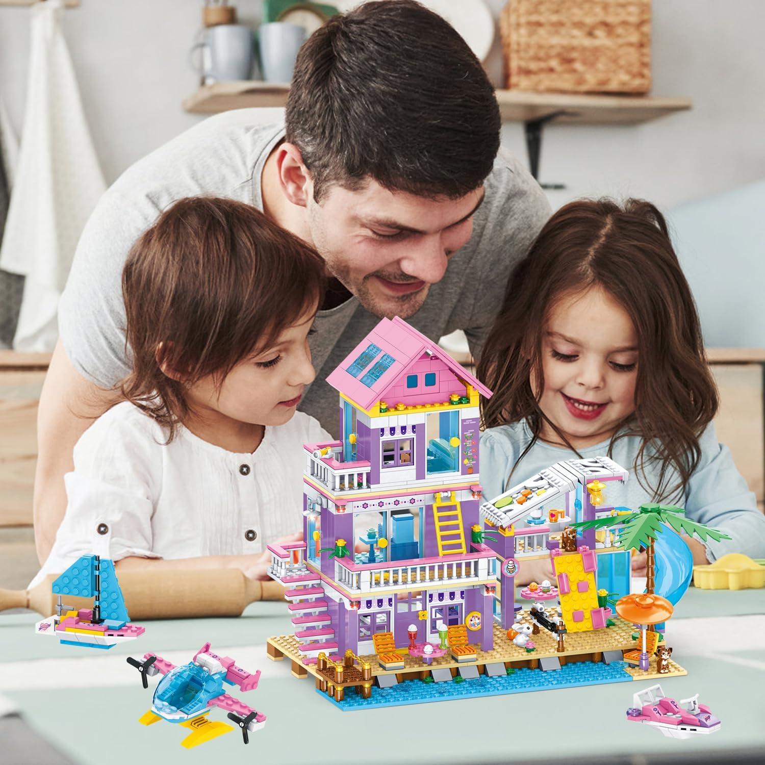 Conjunto de Construcción Villa Costera IKKOSYA 955 Piezas