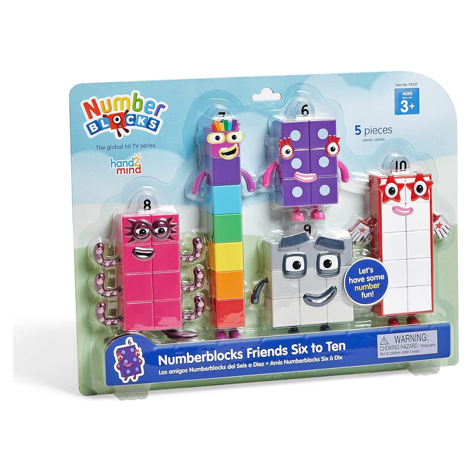 Figuras de Acción Numberblocks Seis a Diez hand2mind - Juguetes Educativos