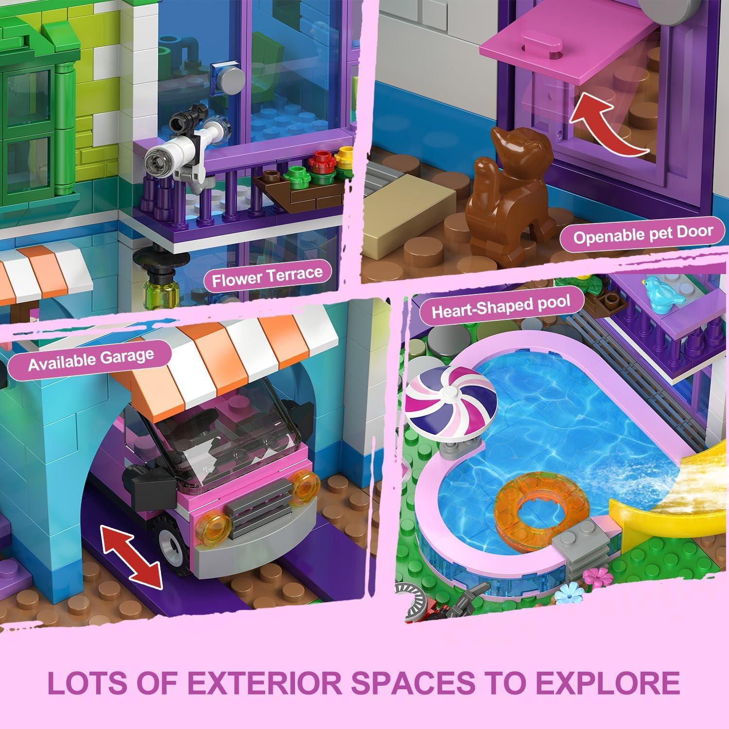 Set de Construcción Casa HOGOKIDS 1317 Piezas con Luz LED