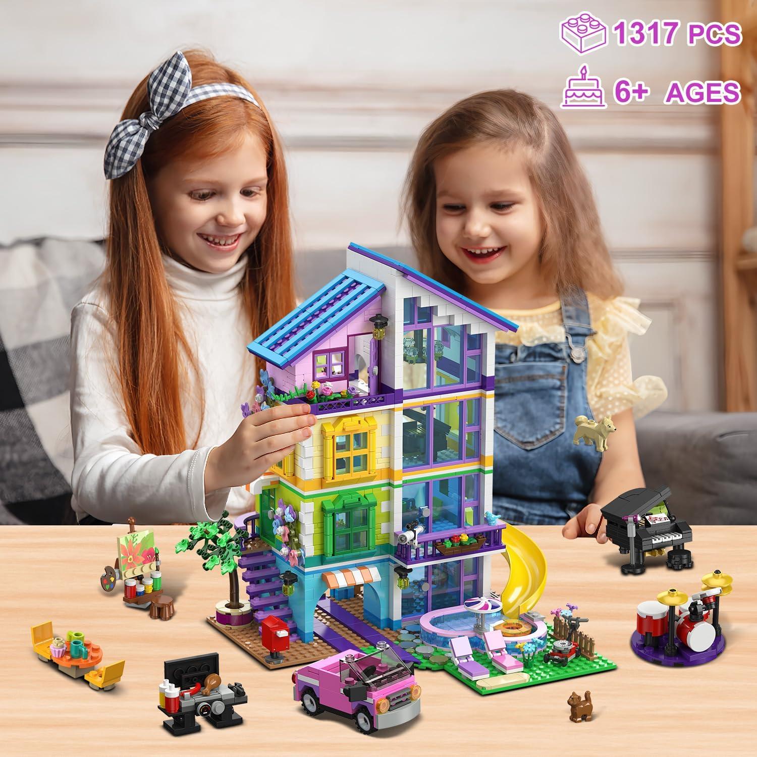 Set de Construcción Casa HOGOKIDS 1317 Piezas con Luz LED