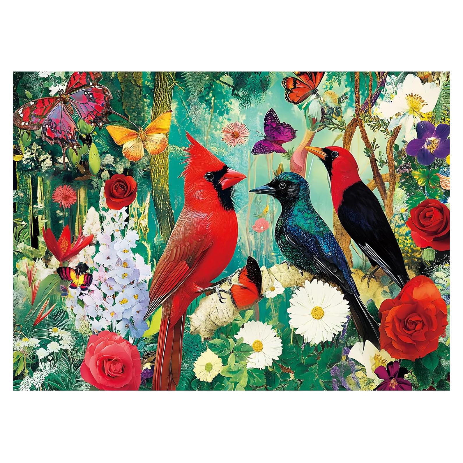 Rompecabezas de 300 Piezas DAGIRT Aves Jardín 52 x 38 cm