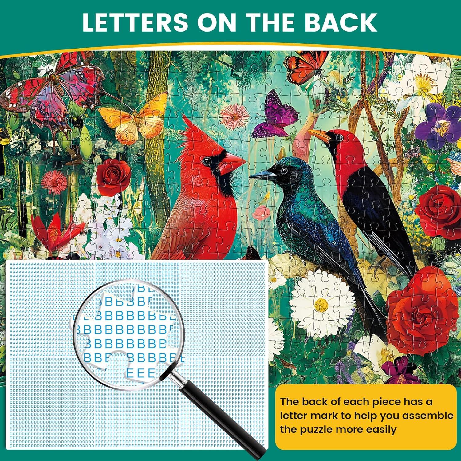 Rompecabezas de 300 Piezas DAGIRT Aves Jardín 52 x 38 cm