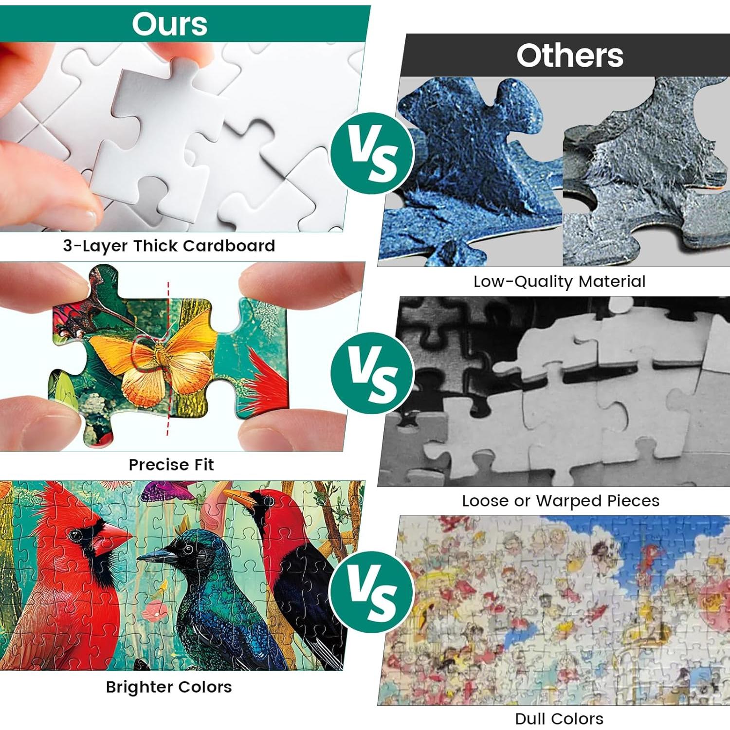 Rompecabezas de 300 Piezas DAGIRT Aves Jardín 52 x 38 cm