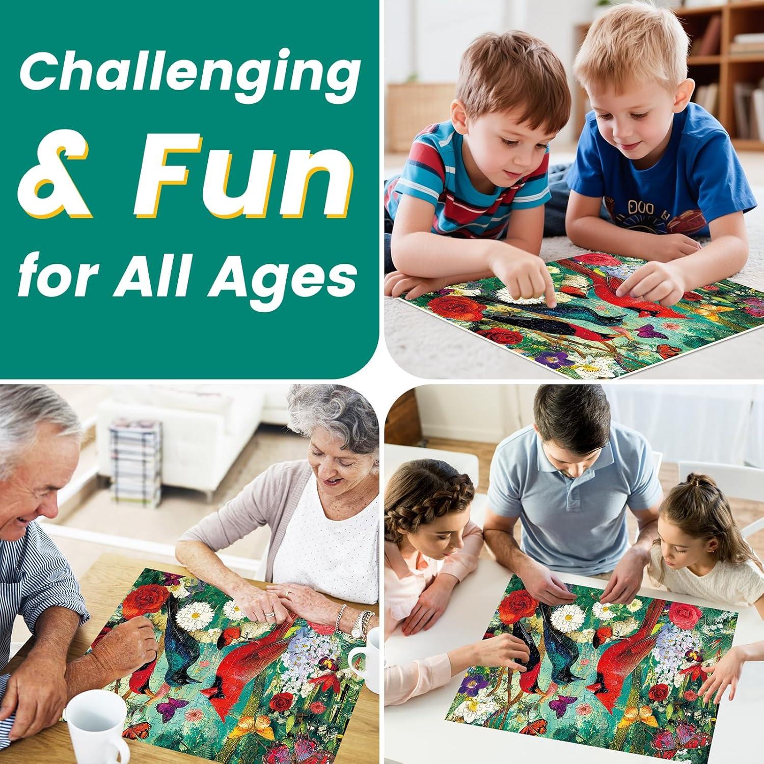 Rompecabezas de 300 Piezas DAGIRT Aves Jardín 52 x 38 cm