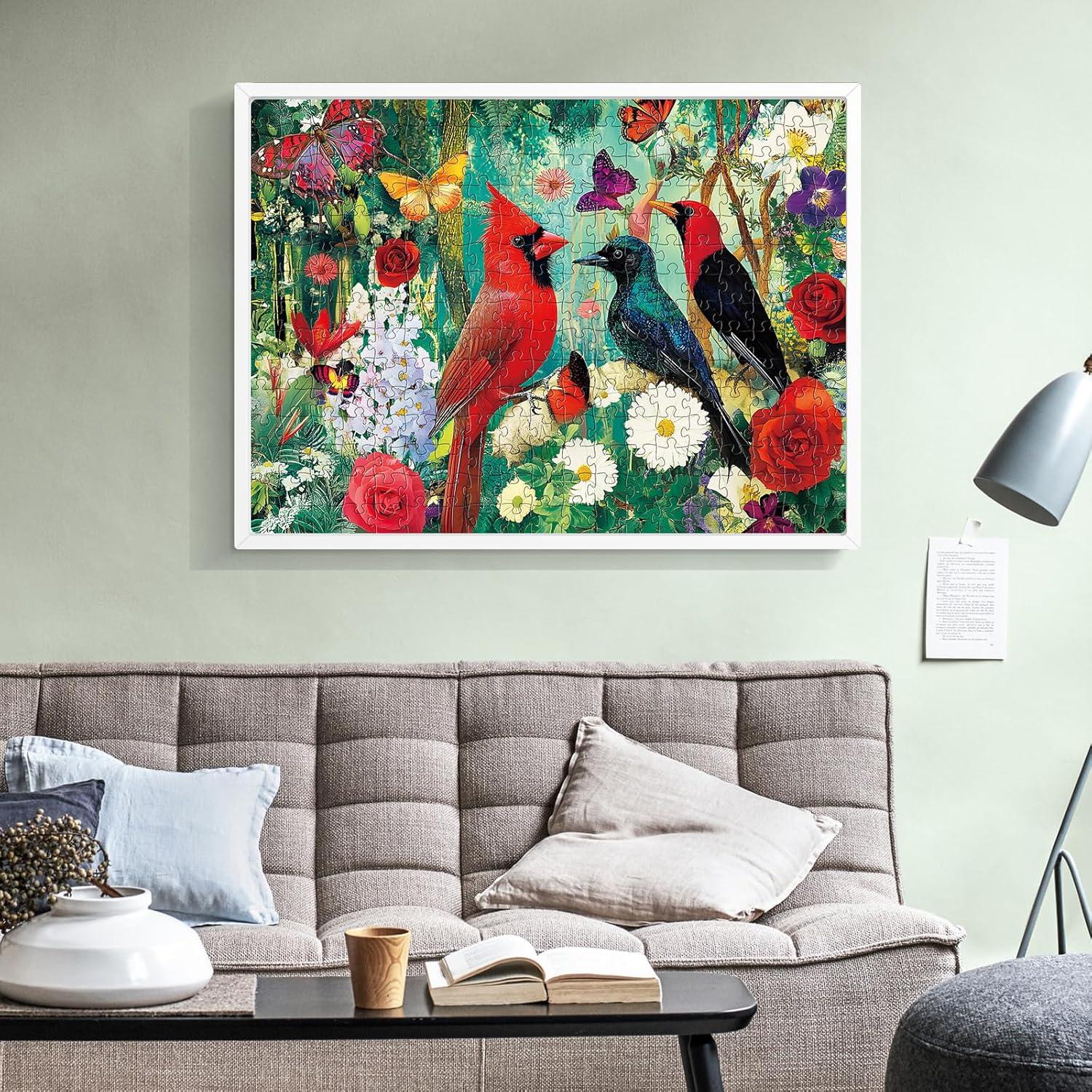 Rompecabezas de 300 Piezas DAGIRT Aves Jardín 52 x 38 cm