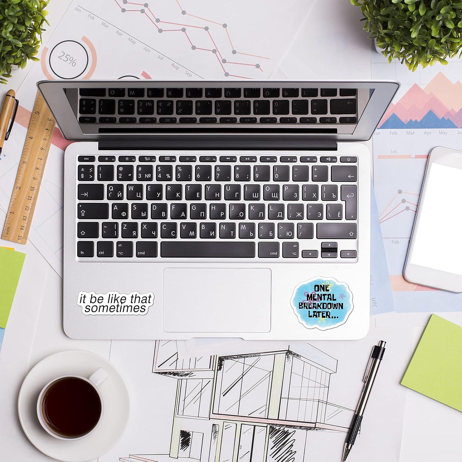 Paquete de 306 Pegatinas de Meme Divertidas Puraesla - Vinilo Impermeable