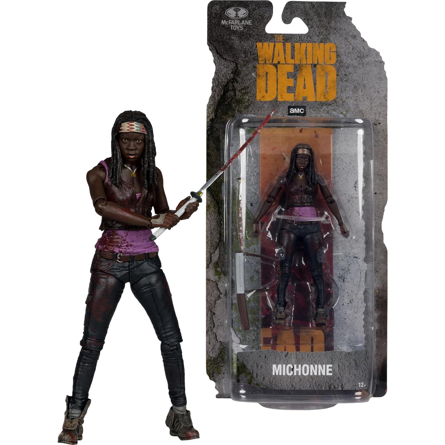 Figura articulada Michonne 14cm McFarlane Toys The Walking Dead