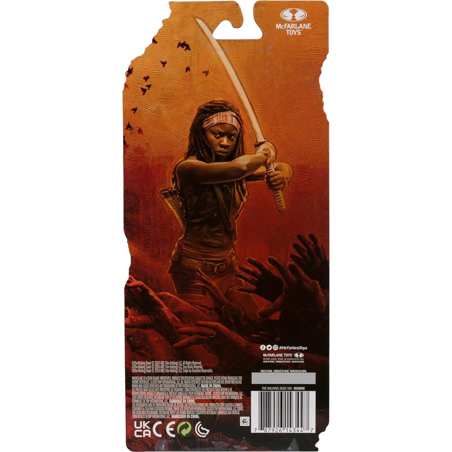Figura articulada Michonne 14cm McFarlane Toys The Walking Dead