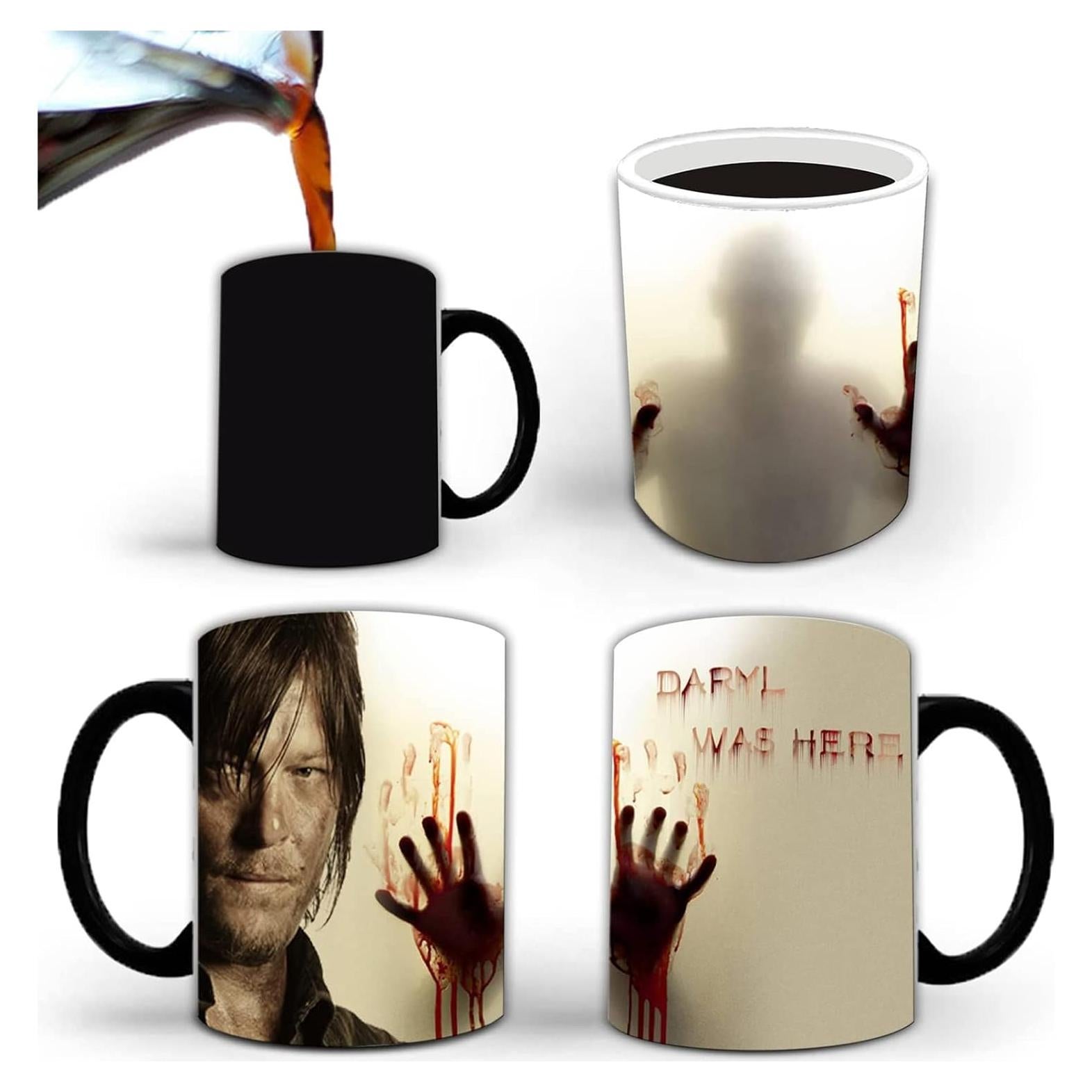 Taza de Cerámica Cambiante Daryl Dixon The Walking Dead 311ml
