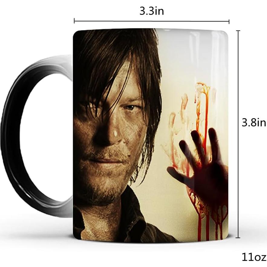 Taza de Cerámica Cambiante Daryl Dixon The Walking Dead 311ml