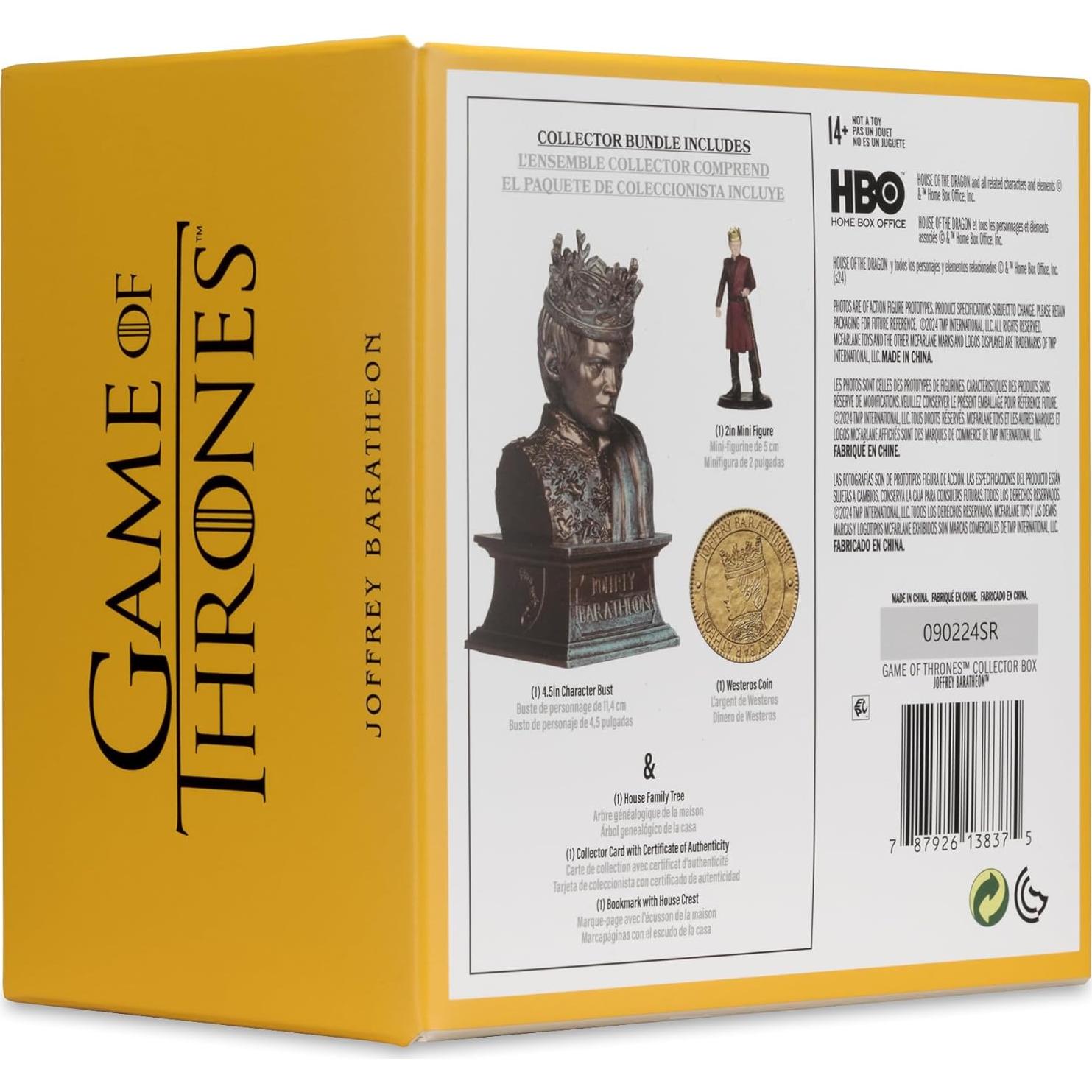 Figura Coleccionista McFarlane Juego de Tronos Joffrey Baratheon