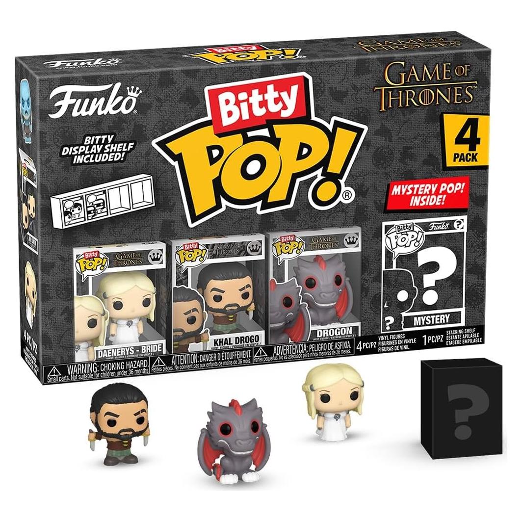 Funko Pop Bitty Juego de Tronos - Daenerys, Khal Drogo y Drogon